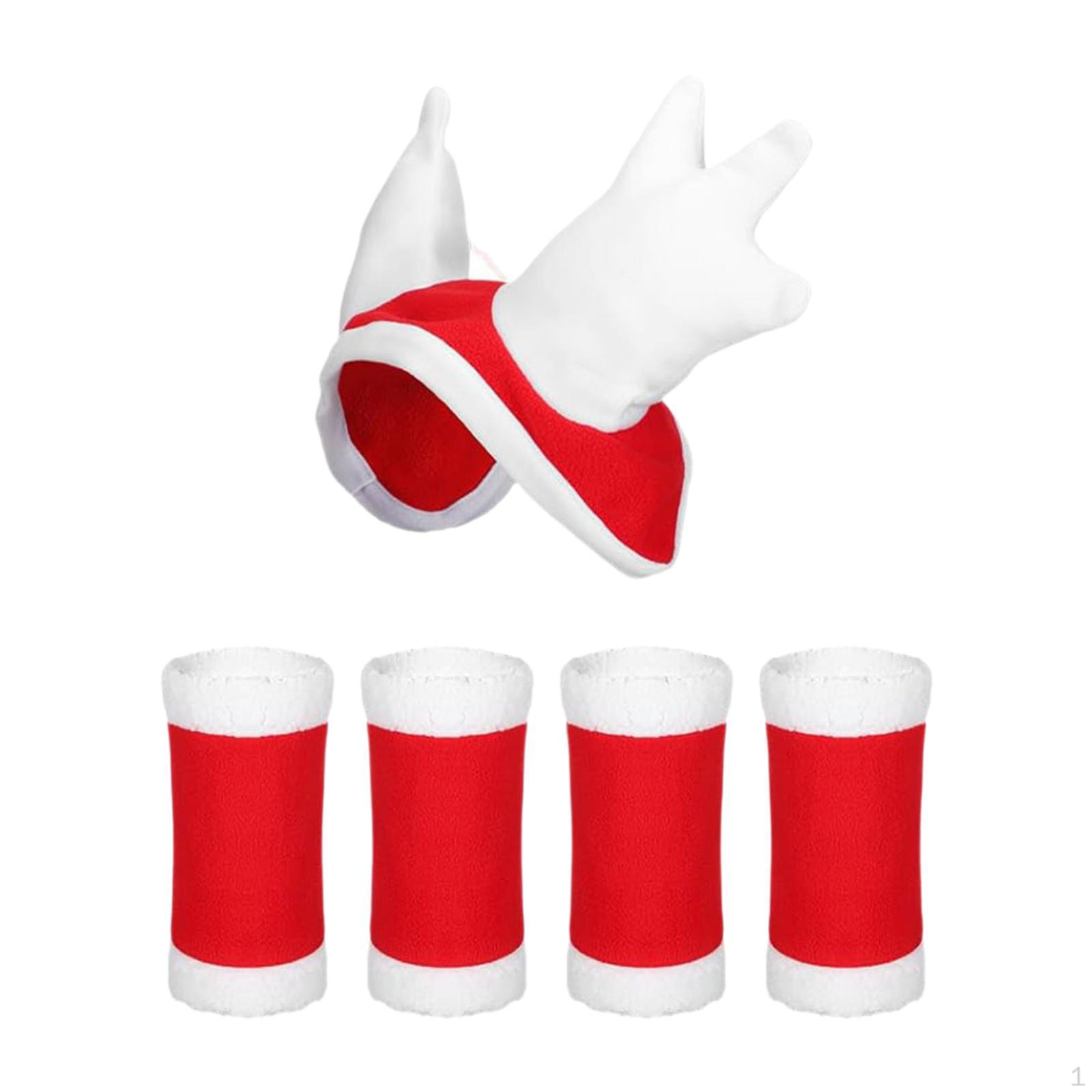 

4 шт. лошадиные накидки на ноги, рождественская шапка, аксессуары для конного спорта, накидка для гонок Length 50cm