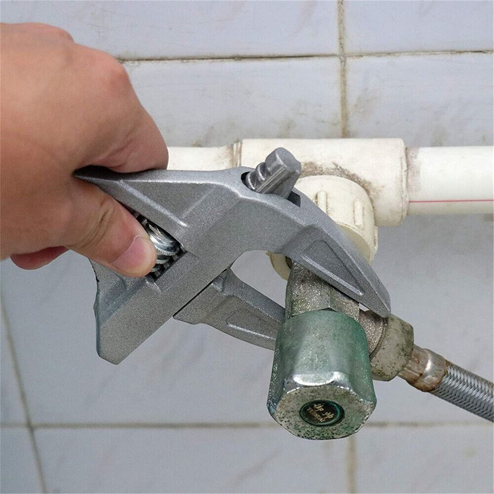 Home Large Opening Repair Set Hand Tools Pipe Wrench Nut Key 6-68MM Steel Key Adjustable Spanner