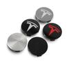 4pcs 56mm Car Wheel Center Hub Caps Rim Cover Emblem For Tesla Model 3 Model S Model X Model Y Juniper Roadster Auto Accessories