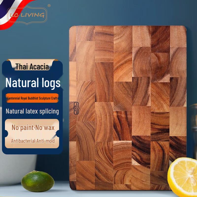 LC LIVING Прямоугольная разделочная доска из цельной акации, импортированная из Таиланда