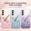 KADEM For Samsung Galaxy A17 Case Dragonfly Kickstand TPU Flowers Glitter Phone Cover