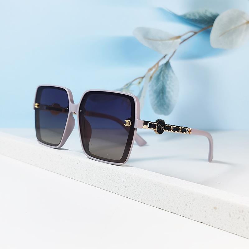 Polarizing Glasses Women'S Ultra-Light Large-Frame Sunglasses Hot Sunglasses No Standard Simple And Elegant Small Fragrant Glasses