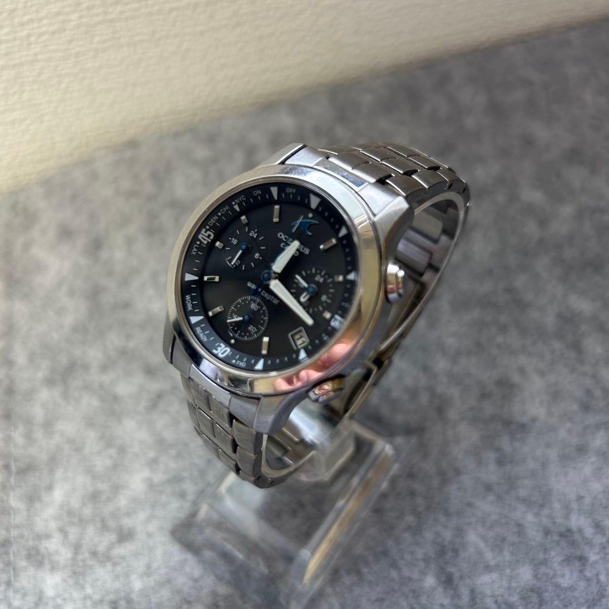 Б/у CASIO OCEANUS OCW-10 Радио-солнечный хронограф CASIO OCEANUS wave ceptor наручные часы