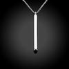 Chic 925 Sterling Silver Bar Pendant Chocker Statement Necklaces Punk Style New Year's Gifts Fine Jewelry For Women Collares