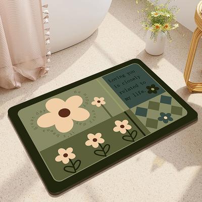 Diatom Mud Cushion Absorbent Mat Toilet Door Mat Non-slip Bathroom Floor Mat Kitchen Toilet Quick-drying Blanket