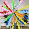 100 stuks 80 cm Lange Spiraalballon met Mini Pomp Verjaardagsfeest Kamer Decoratie Props Kleur Artistieke Ballon Achtergrond Decor
