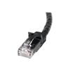 STARTECH Cat6 Gigabit UTP Network Cable - Snagless - 10m - Snagless RJ45 Ethernet Cord - Male To Male Patch Cable - Black