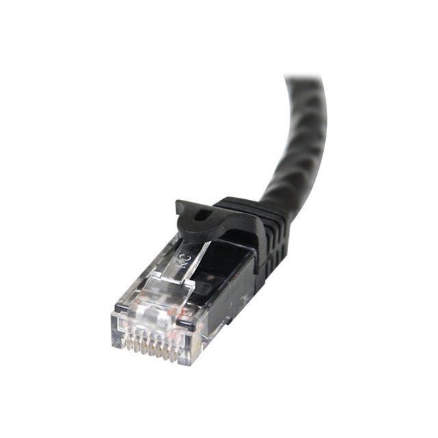 STARTECH Cablu de rețea Cat6 Gigabit UTP - Fără cârlig - 10 m - Cablu Ethernet RJ45 anti-agățare - Cablu patch Tată / Tată - Negru
