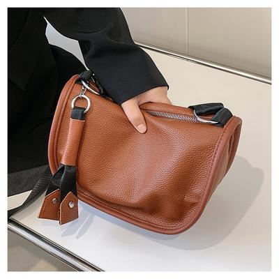 100% echtes Leder Große Kapazität Frauen Schulter Umhängetasche 2023 Hohe Qualität Weiche Kuh Leder Weibliche Handtasche Messenger Sac