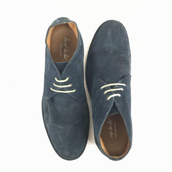 Whoop-de-doo Suede Leather Chukka Boots Men’s 25.5 Navy(USED)