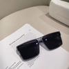 New Large Frame Construction Rectangular Square Sun Protection Glasses Women Adults's Designer Fashion Stylish Fashion Sun Eyewear Summer Trend