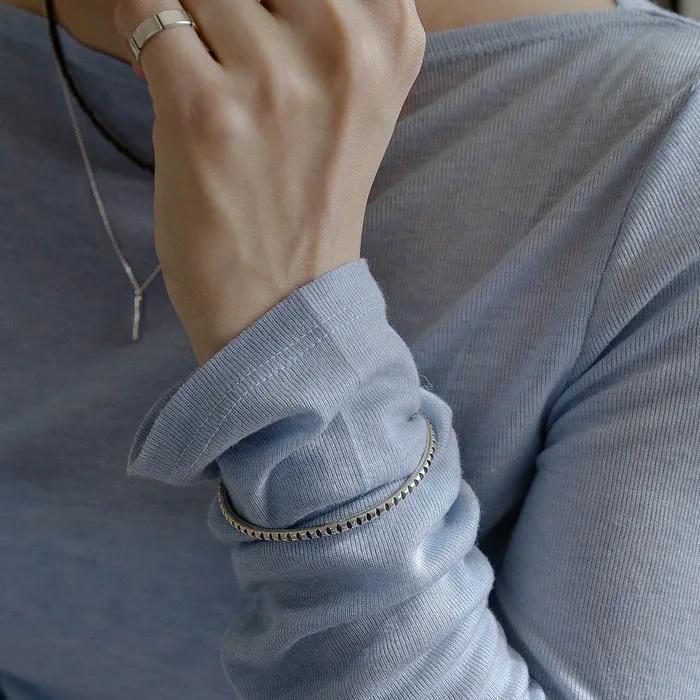 Silver925 Narrow Bangle #SB307