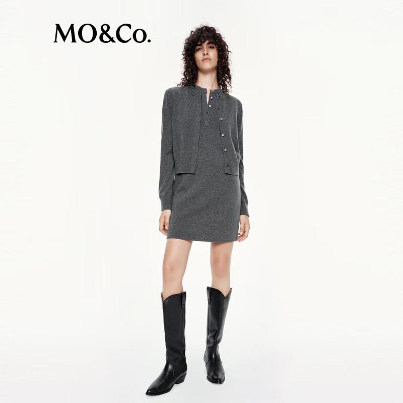 MO&Co. C+ Series H-Line Knit Cardigan Dress