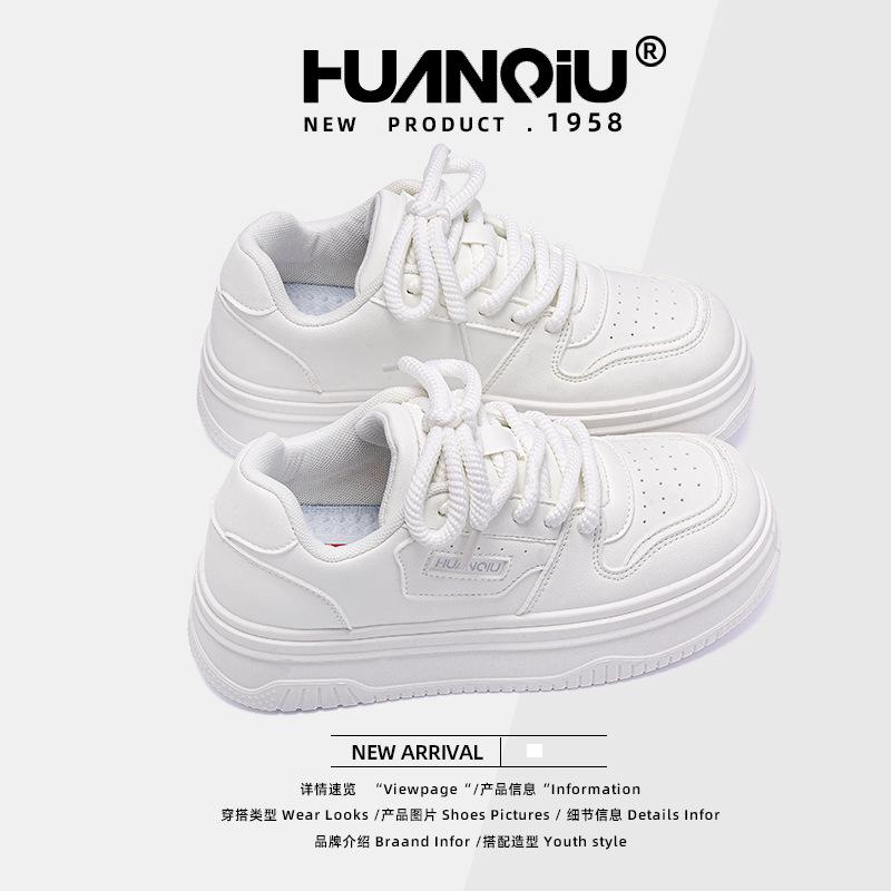 Global platform white shoes women's ZHQ68013 new spring popular women's shoes lightweight student sports board shoes women