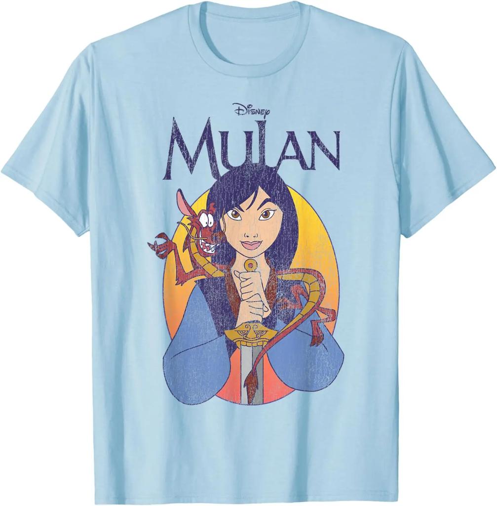 Hot Fashion Casual Disney Mulan Classic Mulan & Mushu Poster T-Shirt S-4XL Four Seasons