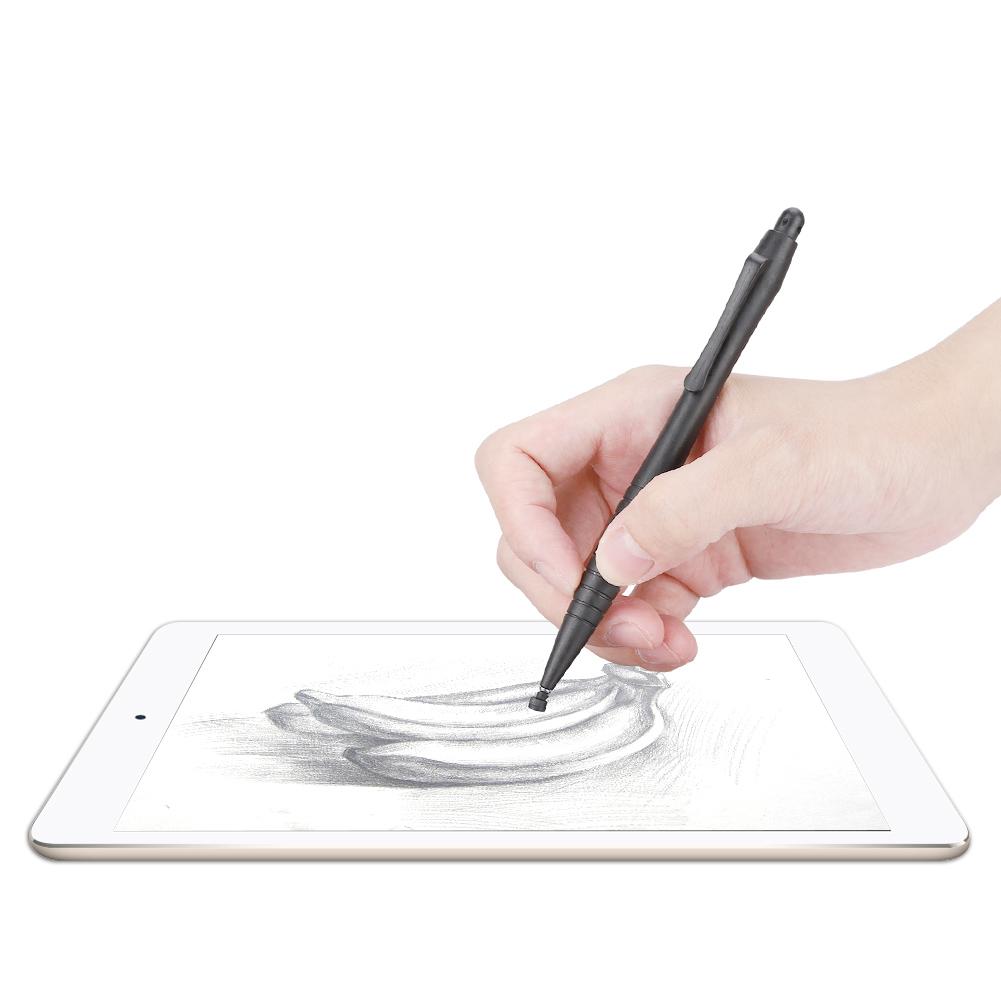 Pen Clip Type 4mm Writing Touch Stylus Mobile Phone Tablet High Precision Stylus Pen(Black)