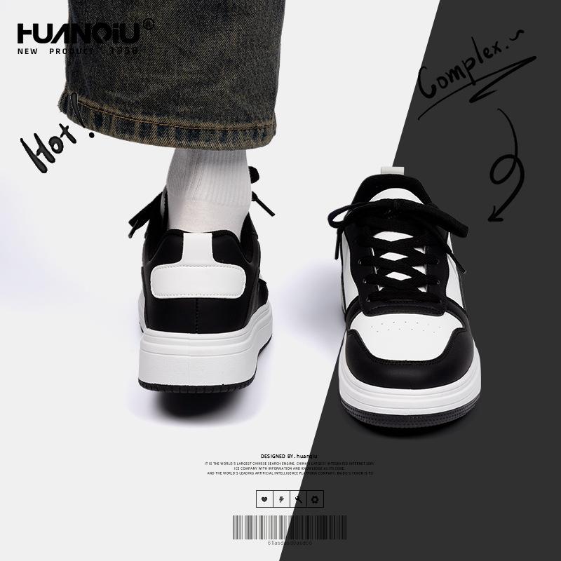 Globale Herrenschuhe mit Plateausohle, vielseitige kleine weiße Schuhe für Herren, ZHQ-HY739, Frühling Damen-Schuhe, trendige Studenten-Freizeit-Board-Schuhe