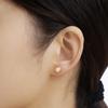 1 Pair Vintage Imitation Pearl Stud Earrings For Women Gold Color Titanium Steel Jewelry Gifts