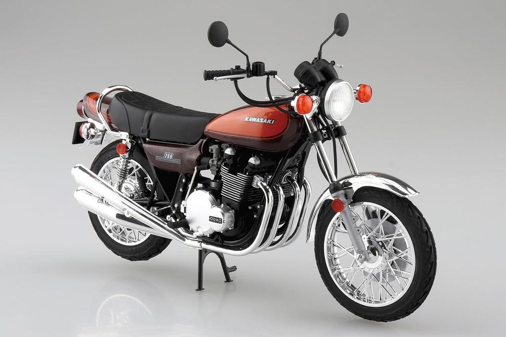 Aoshima Bunka Kyozai The Bike 4 Kawasaki Z2 750RS Plastic Model Kit Co., Ltd. (AOSHIMA) No. 1/12 '73