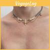 Goldene Flügel-Halskette Mit Nk-Kette Titanstahl Geometrisches Design Für Unisex-Schmuck