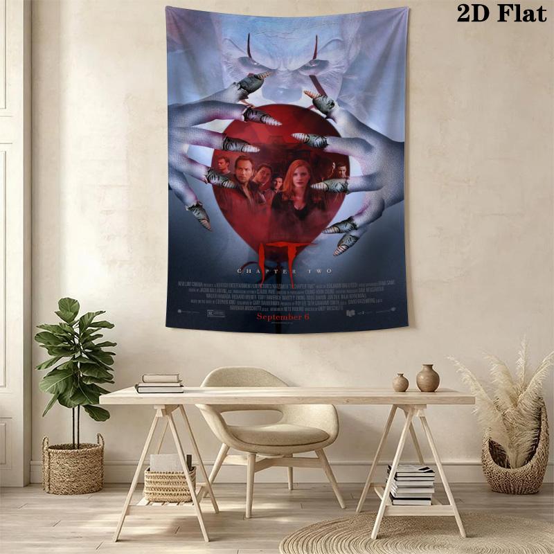 Horror Movie Characters Tapestry Tapestry Background Cloth Wallmounted Wall Covering Decoration Christmas Gift Homestay Soft Decoration Tapestry