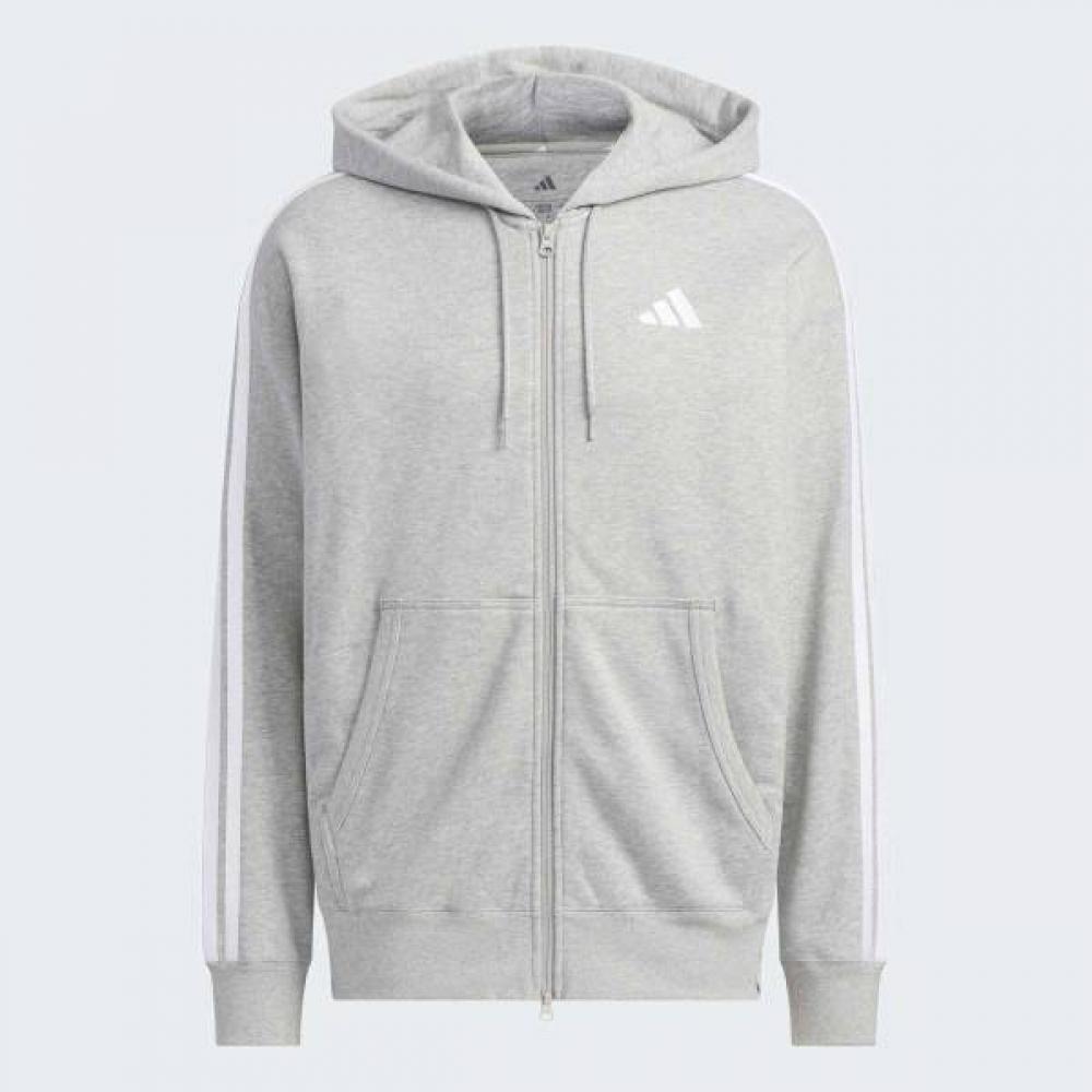 Adidas Essentials 3 Stripes Full Zip Hoodie