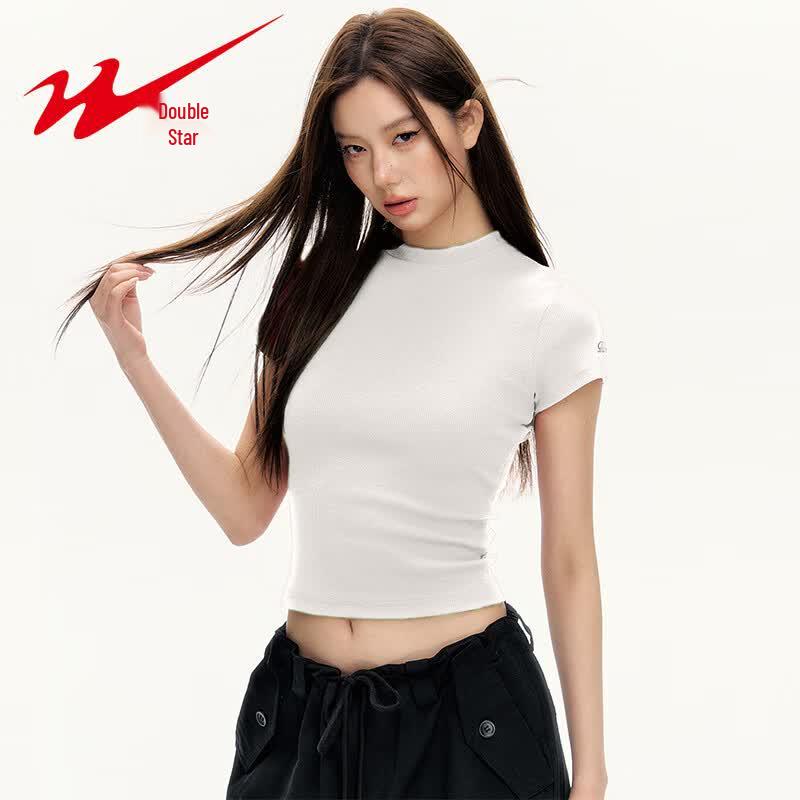 Shuangxing Women s Slim Fit Short-Sleeve T-Shirt S белый
