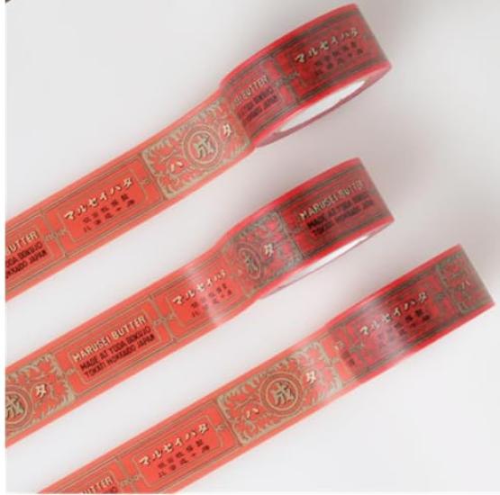 Rokkatei Floral Masking Tape Marsei Label Masking Tape of Stationery [Hokkaido Exclusive] / (Set 2)