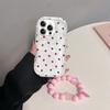 Case For RENO 15F 14 15 PRO 14F 13F 12F 11F 11 12 Pro OPPO A6 A5 PRO A6X Soft Love Heart Bracelet Chain Wave Side Silicone Cover