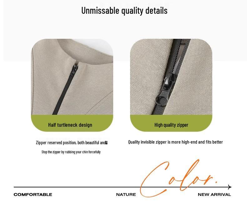 Men's Half-Zip Stand Collar Sweatshirt: Pure Color Long Sleeve T-Shirt for Spring & Autumn