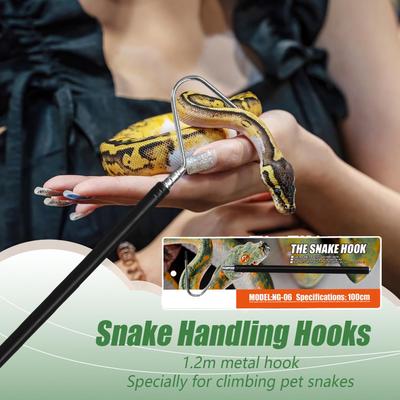 Snake Hooks And Grabbers Snake Sticks And Grabbers Extended Anti-Bite Retractable Hook With Non-slip Handle For Cleaning