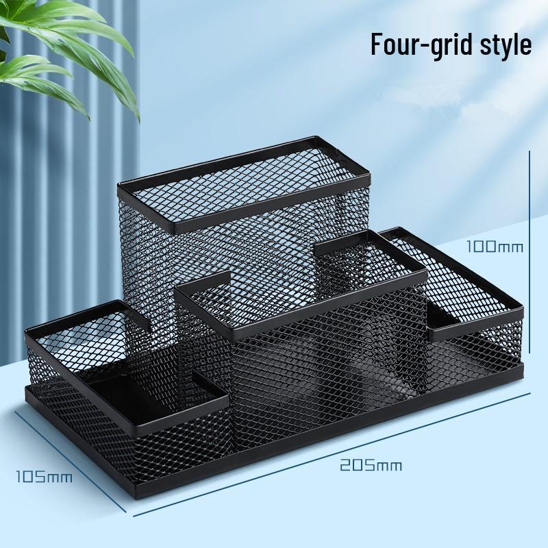 Multifunktionaler Metall-Stiftehalter mit großem Fassungsvermögen - Kreative Aufbewahrung für Schüler