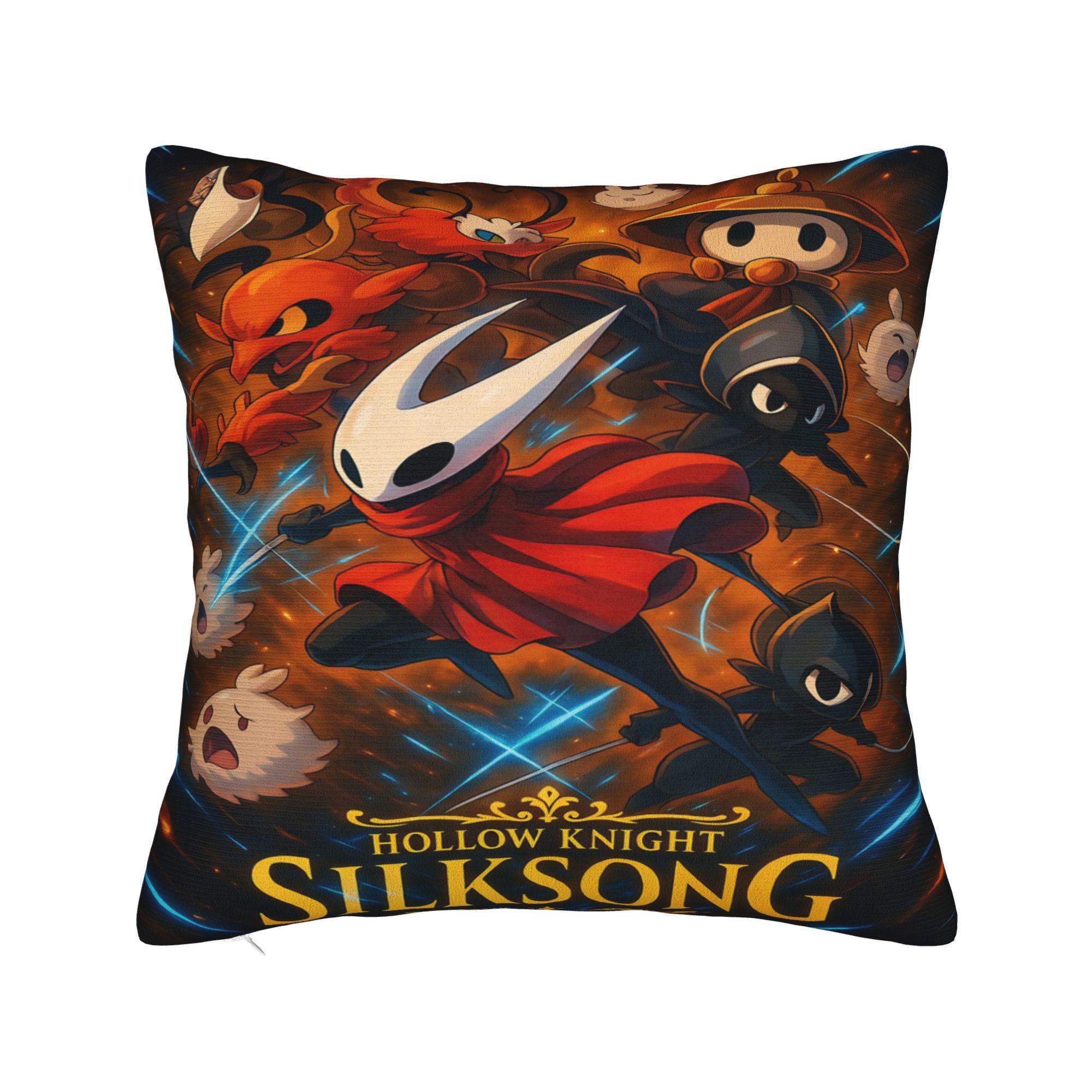 

Hollow Knight Мультяшный Игровой Рыцарь и Шершень Наволочка Модная Наволочка Индивидуальные Наволочки Для Дивана Кушетки Спальни 30x30cm 12x12in