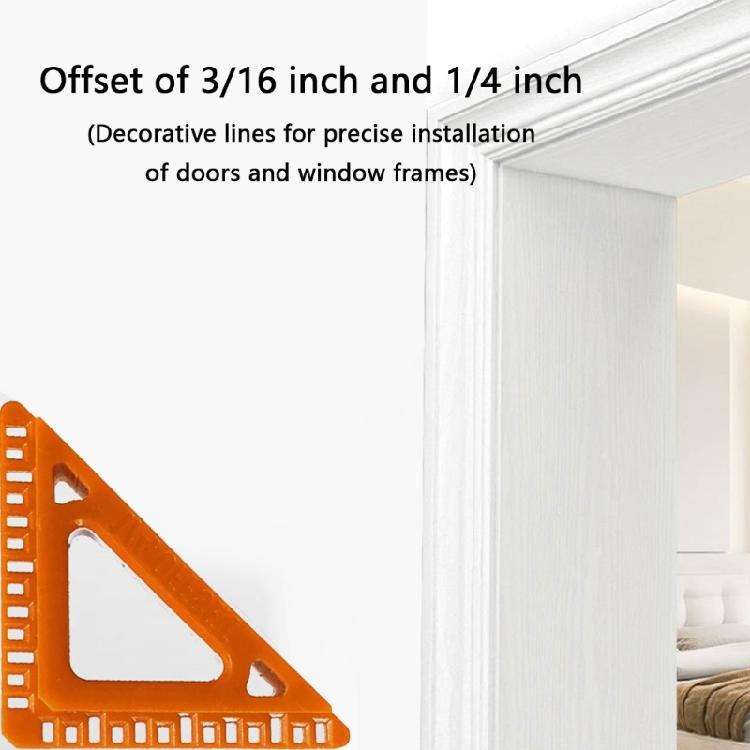 Adjustable Trim Spacer Tool Small ABS Design Enhances Carpentry Accuracy Upgrades For Precise Door Frame Installation