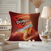 Funda de Cojín Divertida D-Doritos Chips Funda de Almohada Anti-ácaros Cremallera invisible felpa corta sedosa Funda de Cojín para Sofá
