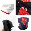 Premium Naruto Kakashi Akatsuki Red Cloud Mask Cosplay Costume Headwear For Fans