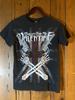 Vintage Bullet For My Valentine Union Jack Skeleton Guns Shirt - Size S - Y2K