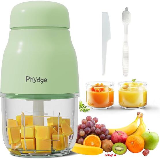 Baby Food Maker, Green Baby Food Blender, 10oz Baby Food Puree Maker, Food Processor for Baby Foods Fruit Vegetable Meat, 10-Second Quick Soft Food зелёный