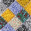 Ca. 130 Stück/Los 4 mm Acryl Wassermelone Reiskörner Perlen DIY Armband Halskette Streifenmuster Lose Abstandshalter Samenperlen für Schmuckherstellung