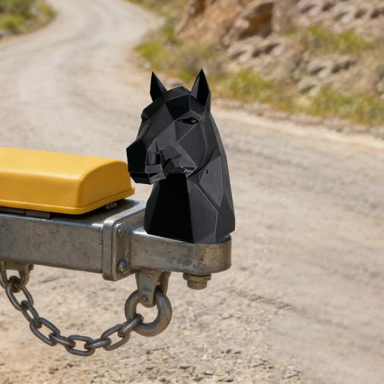 Trailer Hitch Cover Horse Design Durable Trailer Hitch Ball Cover Truck Enthusiasts Weather Resistant Humorous Car Accessory