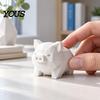 Minimalist Animal Decor 3D Printed Geometric Piglet Figurine, Modern Statue, Pig Sculpture, Matte Sculpture Compact Ornament for Home Office
