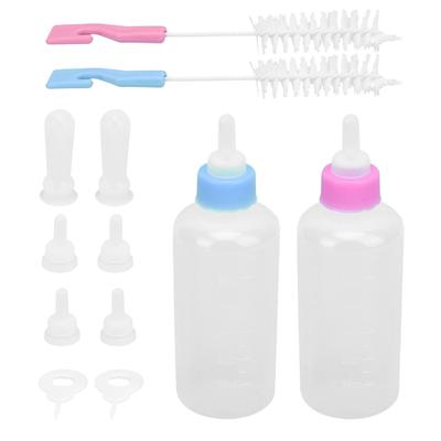 Pet Feeding Bottle Replaceable Silicone Nipple for Newborn Kittens Puppies Rabbits Small Animals