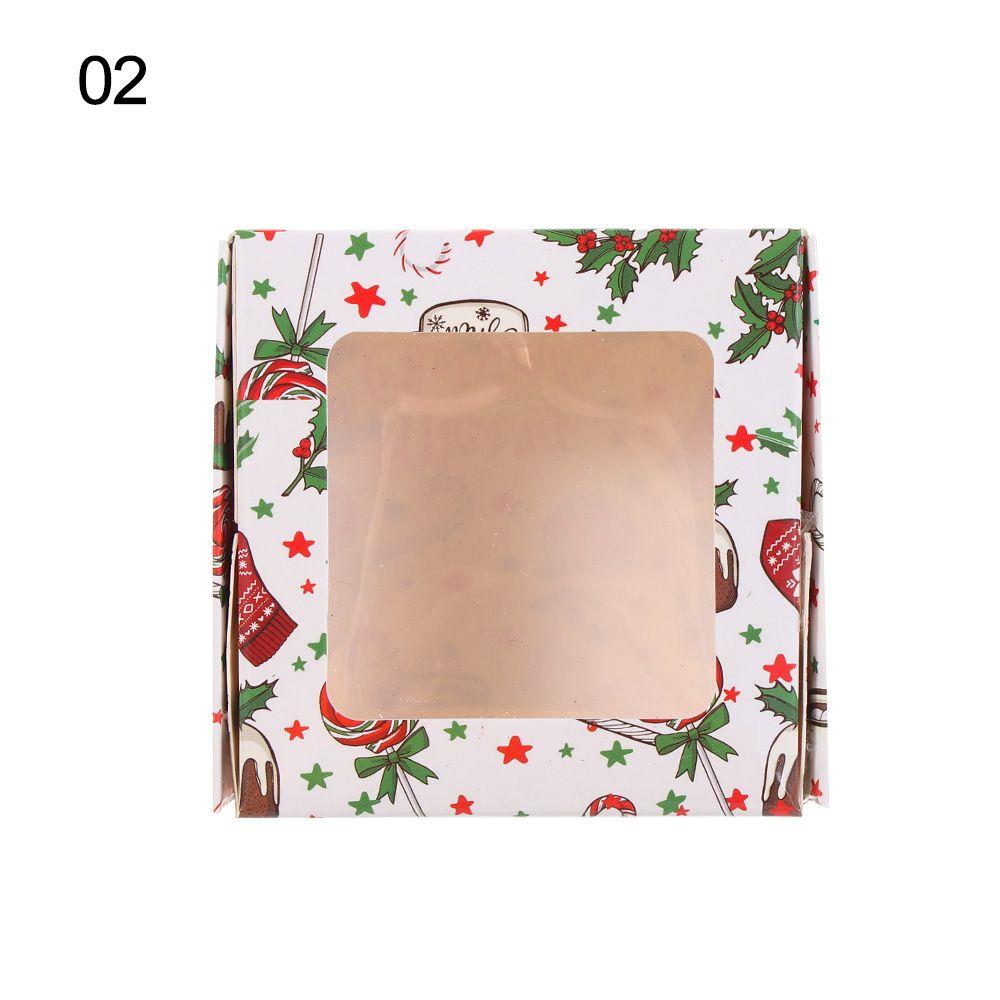 wedding supplies DIY paper Christmas gifts box package box kraft window gift box 2