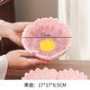 Flower Shaped Ceramic Fruit Plate Dessert Plate Salad Bowl Decorative Plates Candy Dish Snack Bowl Dim Sum Dish Storage Tray