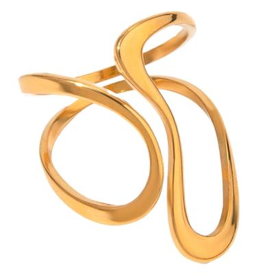 Irregular Dating Rings Adjustable Finger Rings Exaggerated Open Rings Finger Jewelry Suitable for Party and Daily