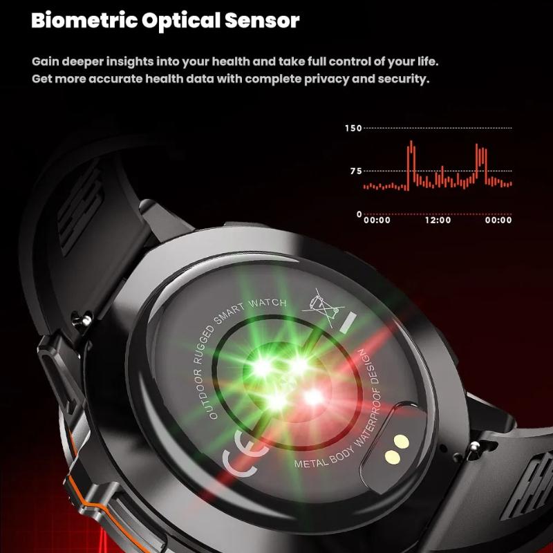 2026 New T-Rex3 1000mAh Battery Sports SmartWatch 1.73" AMOLED Screen 10ATM Waterproof Compass Altimeter Military bracelet Men