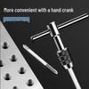 Manual Tap and Die Set: Tapping Drill Bits & Wrench Kit M3-M30