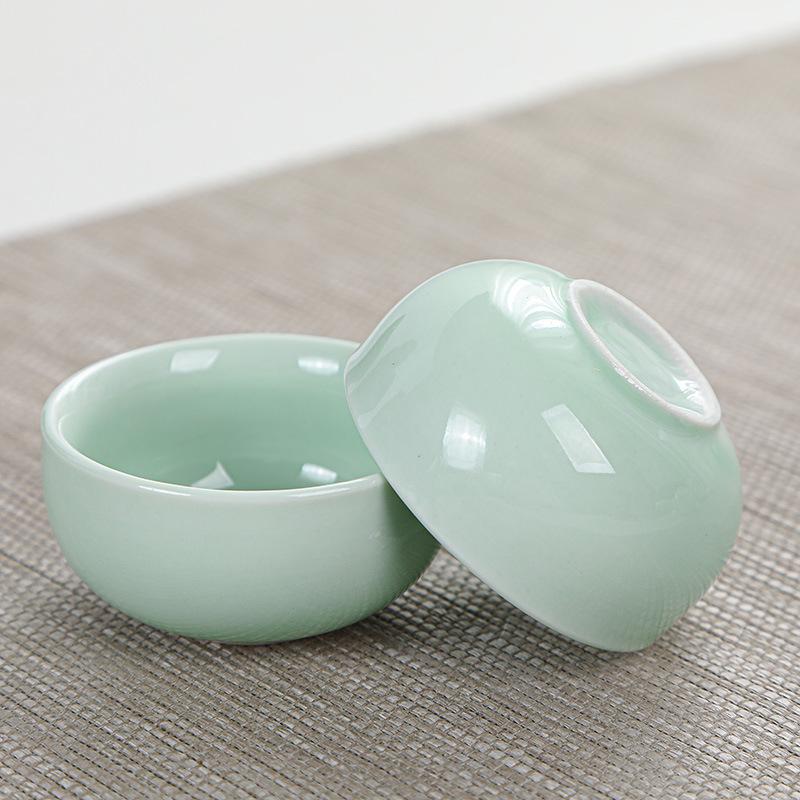 Portable Travel Tea Set, Celadon Fish Set, Wedding and Opening Real Estate Souvenir Gift