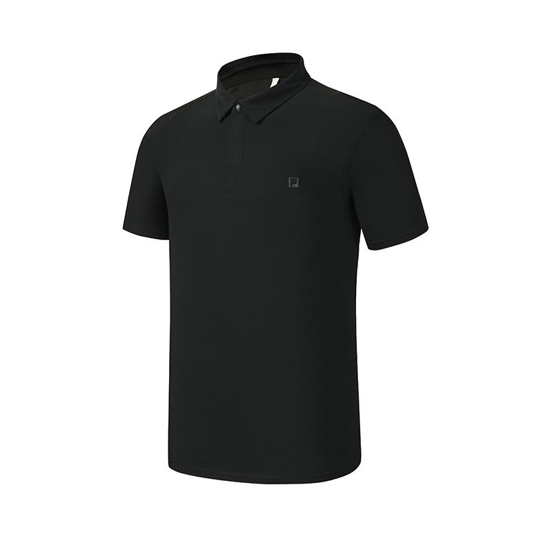 

FILA Fitness Classic Basic Comfortable Breathable Short Sleeve Polo Shirt Men tops A11M621116F-BK L