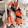 Summer new irregular splicing double-sided autumn and winter warm imitation cashmere outer shawl scarf scarf women